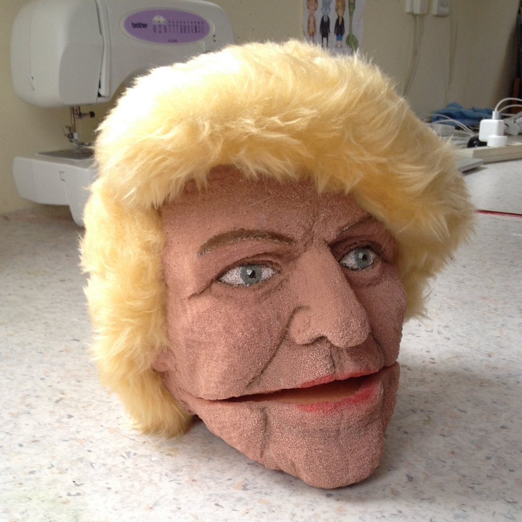 Julie Bishop puppet head