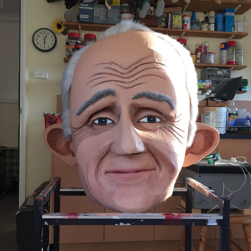 Malcolm Turnbull puppet head